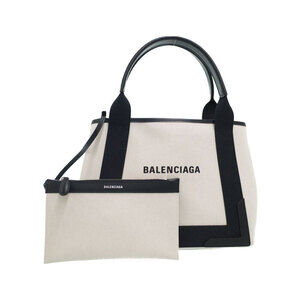 Balenciaga Navy Blue Cabas Tote Bag